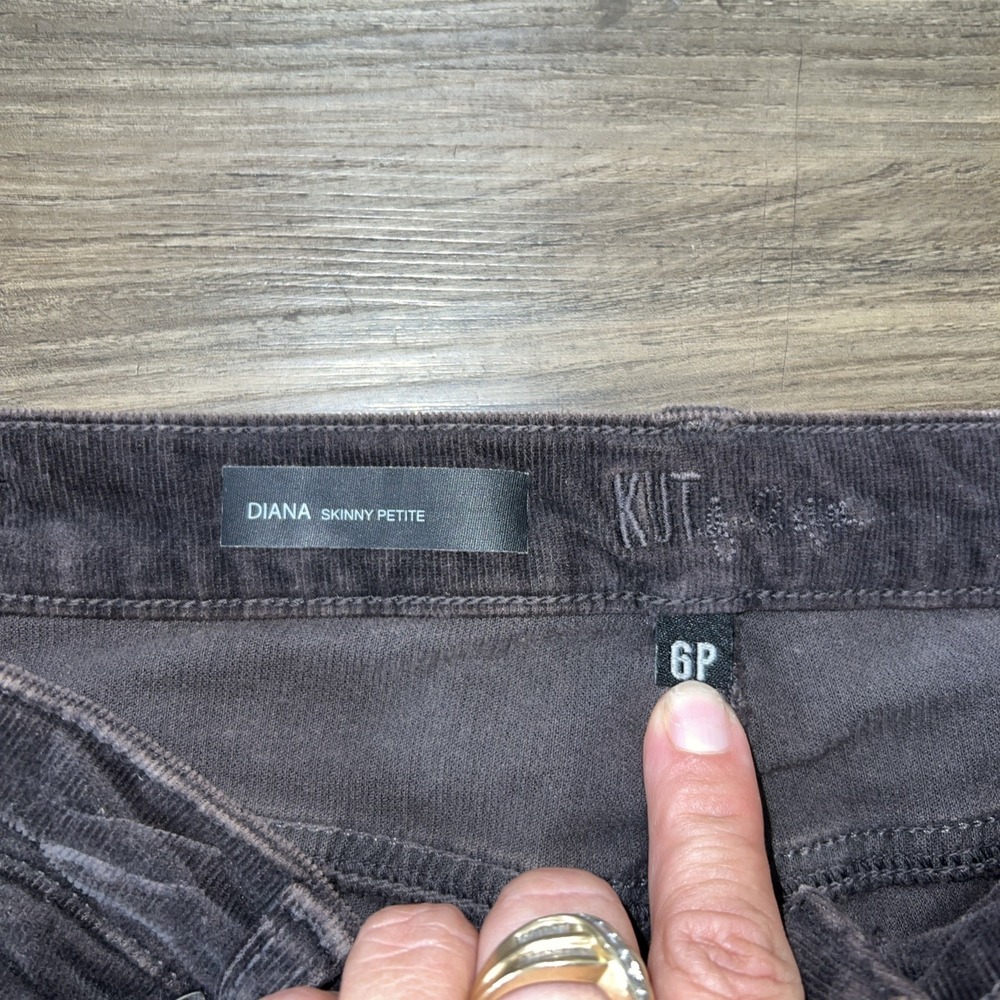 KUT from the Kloth Pants Womens 6P Brown Diana Ankle Skinny Corduroy - Picture 3 of 5